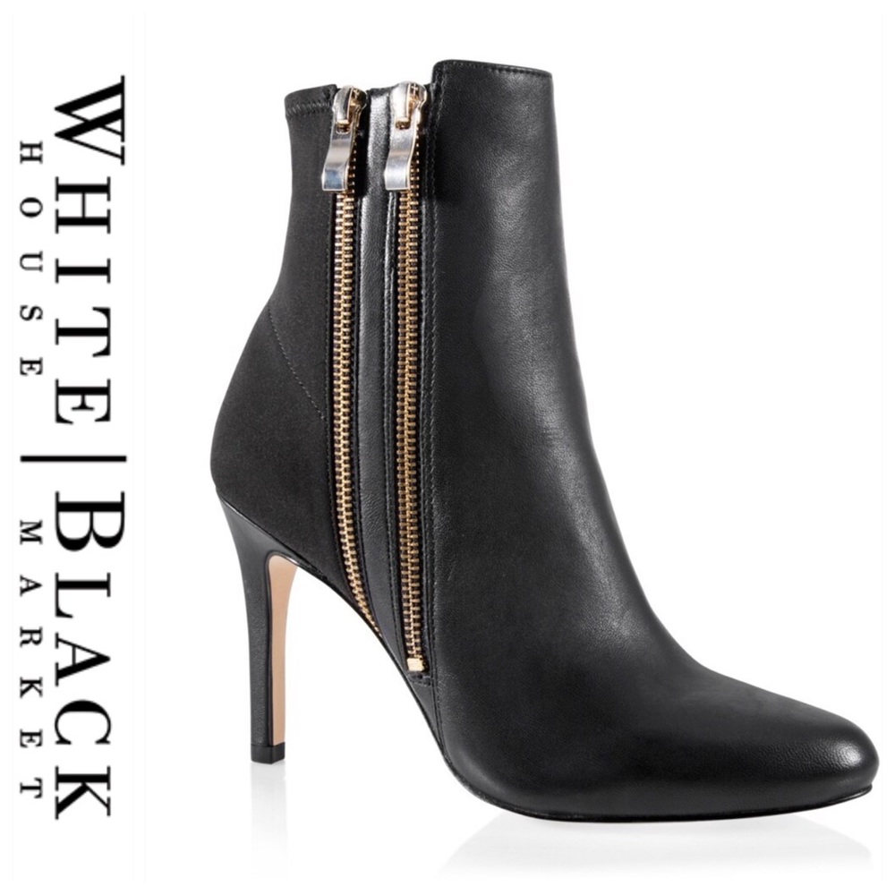 💕SALE💕 White House Black Market Leather Double-Zip Boots